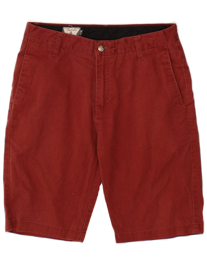 VOLCOM Mens Chino Shorts W30 Medium  Red Cotton Vintage Volcom and Second-Hand Volcom from Messina Hembry 