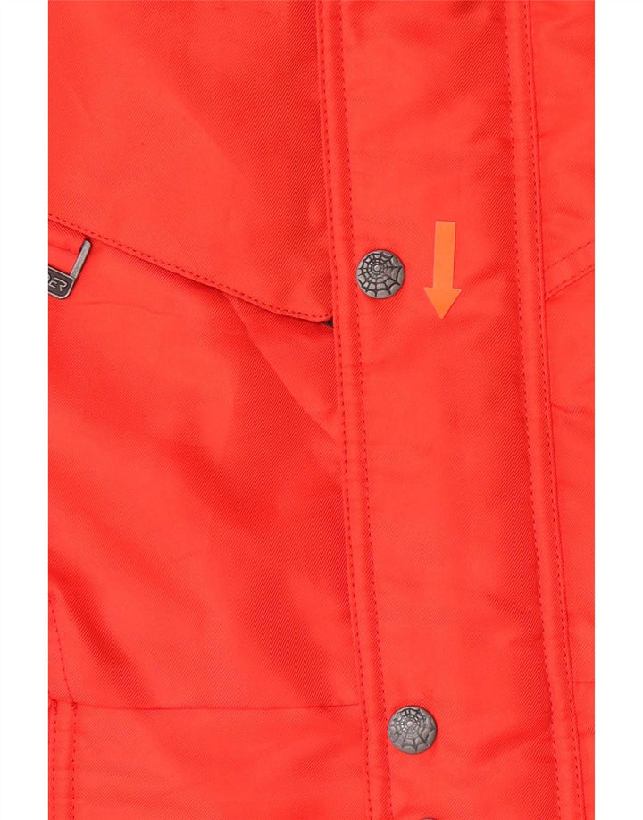 Spyder Boys Hætte Skijakke 11-12 År Rød Colourblock Polyester