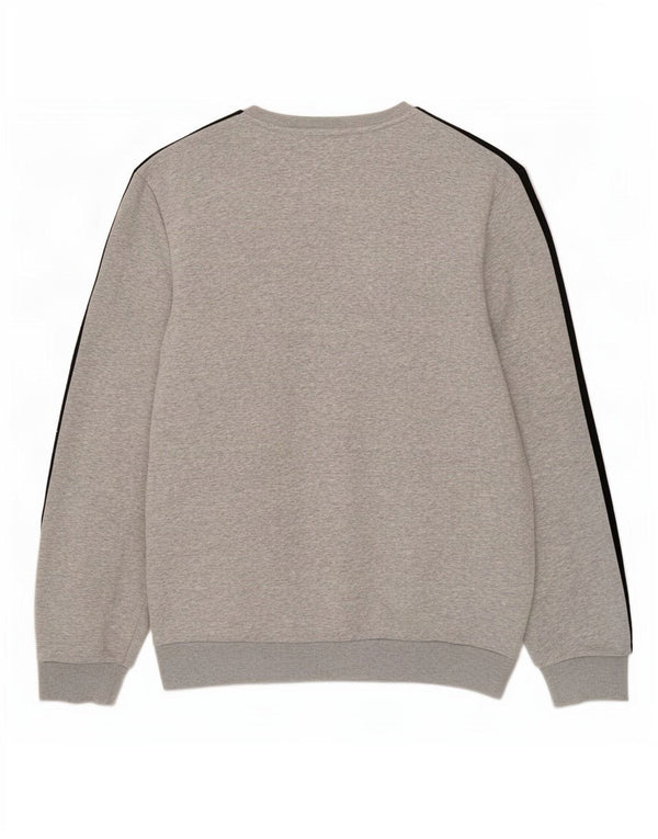 Adidas Sweatshirt til mænd, stor grå bomuld