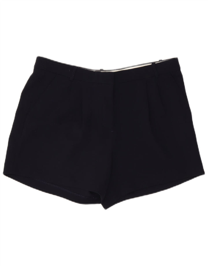 J. Crew Womens Pegged Chino Shorts US 12 Large W34 Navy Blue Polyester
