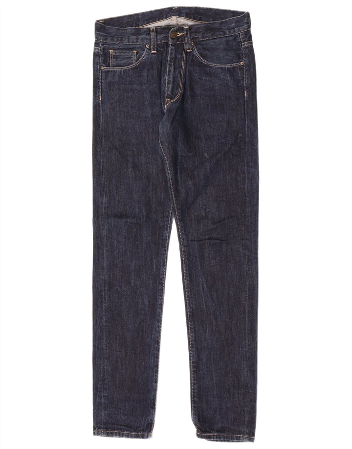Carhartt Herre Slim Jeans W28 L32 Marineblå Bomuld