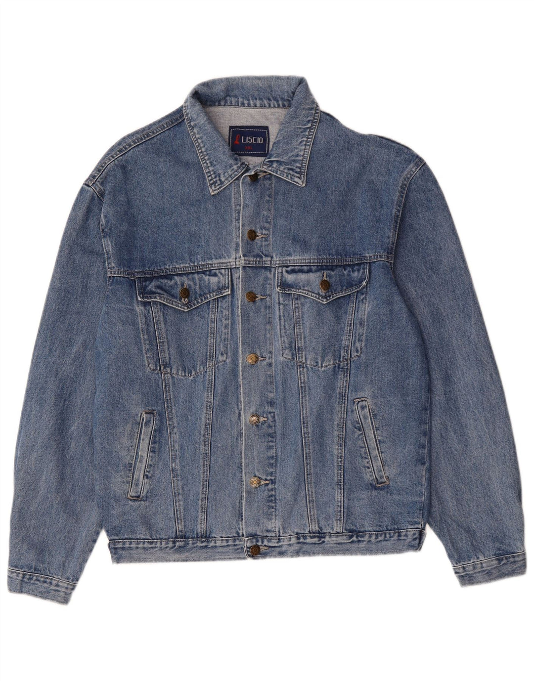 Vintage Herre denimjakke UK 44 2XL Blå Bomuld