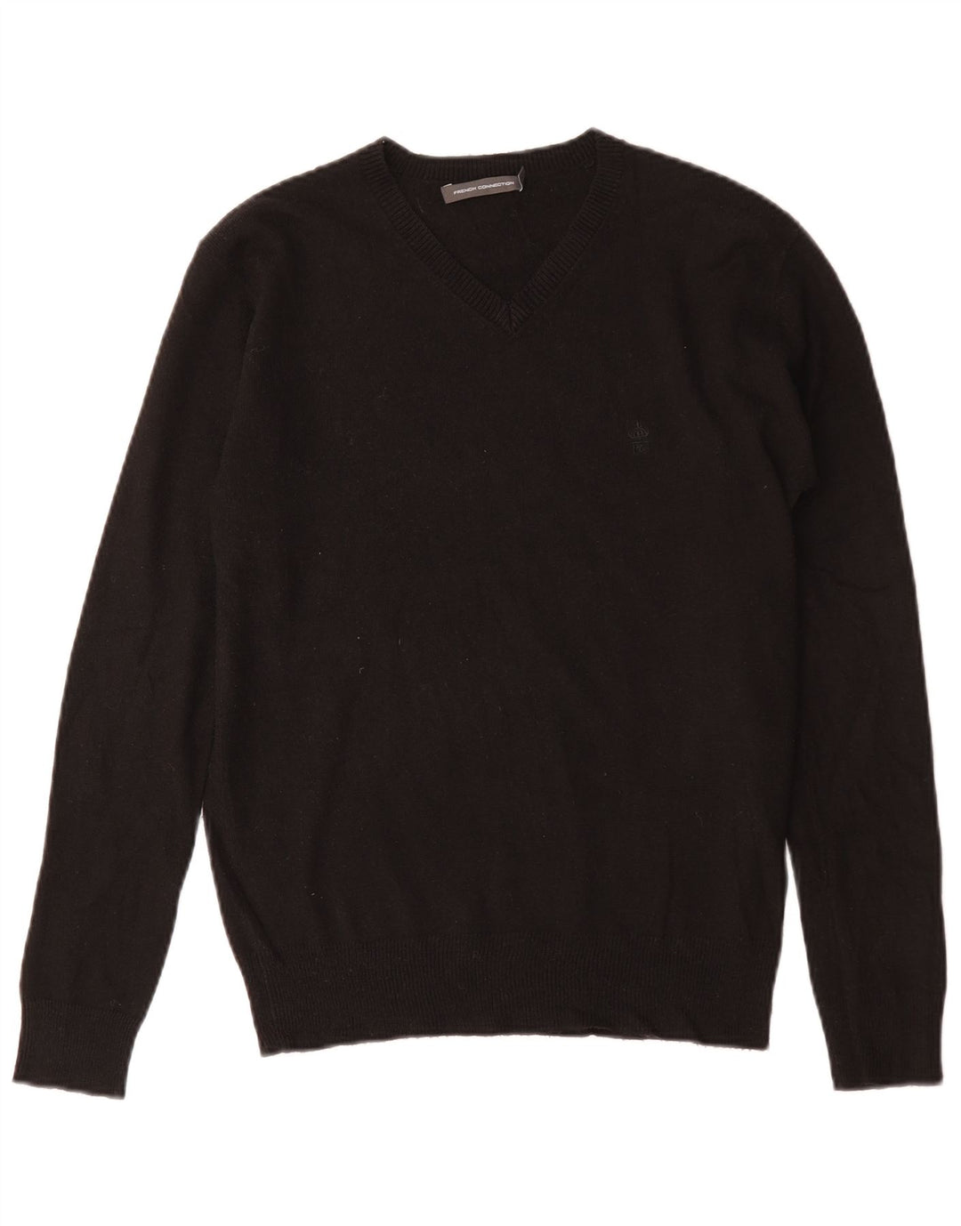 French Connection Herre V-hals sweater lille sort akryl