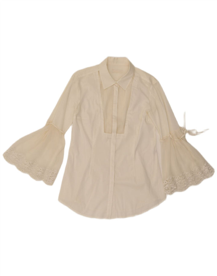 Scervino Street Dame Skjorte Bluse IT 44 Medium White Floral