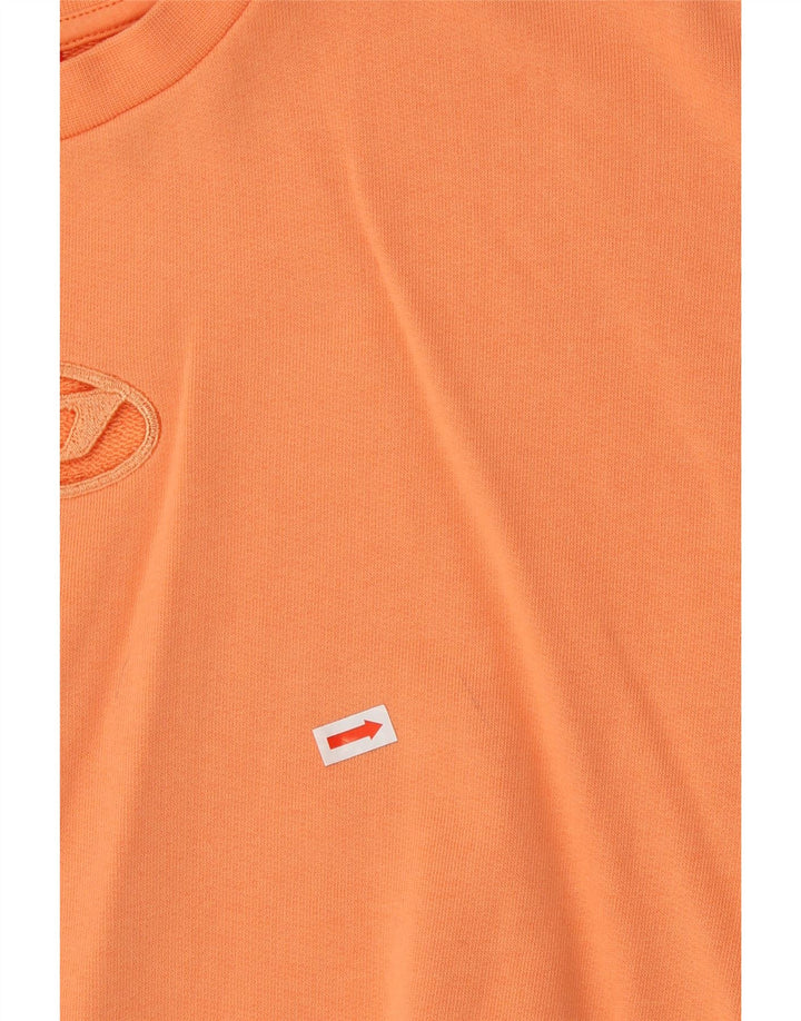 Diesel Girls Graphic Crop Sweatshirt Jumper 11-12 år Orange Bomuld
