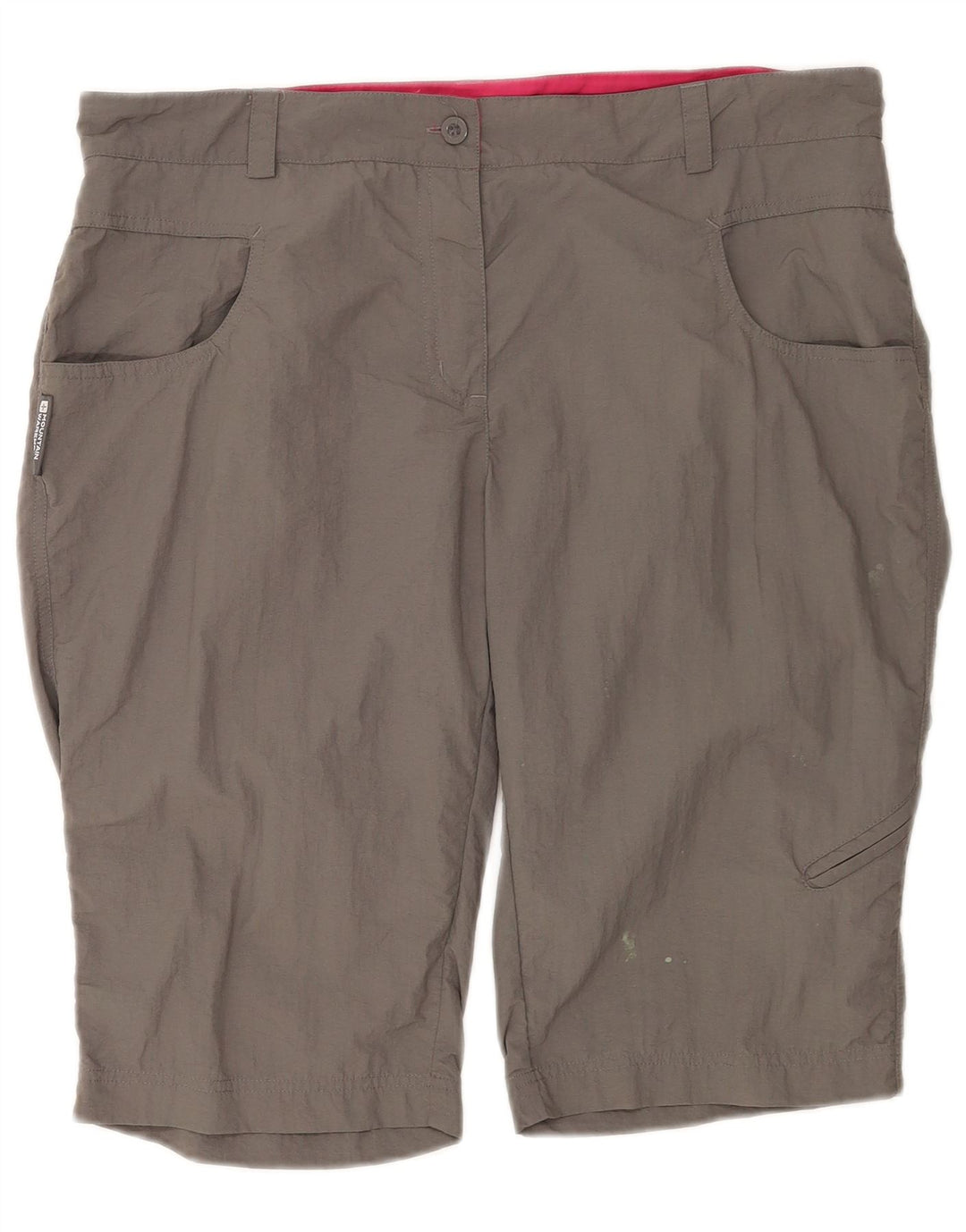 Mountain Warehouse Dame Cargo Shorts UK 14 Large W34 Grå Nylon