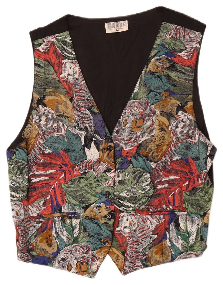 Vintage damevest UK 14 Medium Multicolored Floral