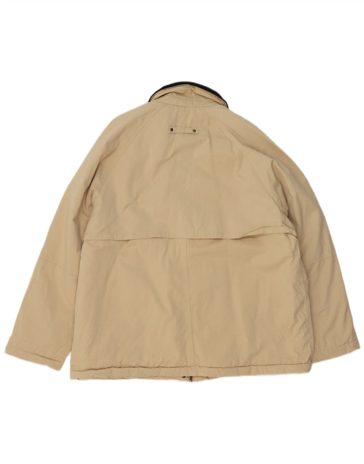 ZARA Oversized Utility Jacket UK 10 Small Beige Colourblock