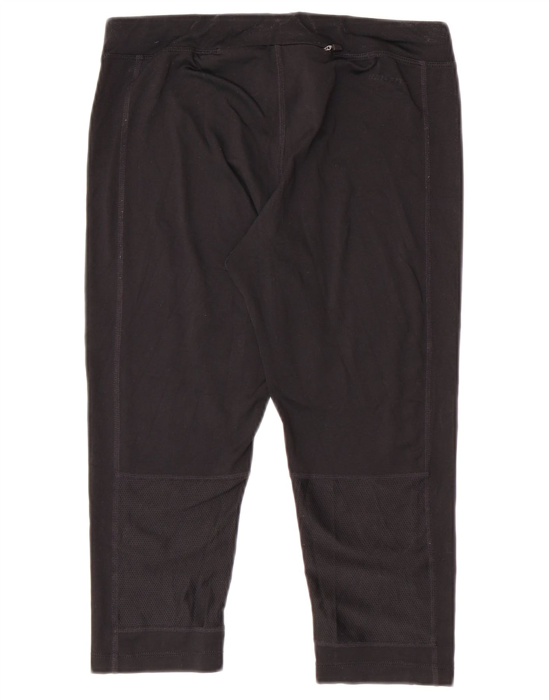 Nike Dame Dri Fit Capri Leggings UK 10 Small Black Polyester Sports