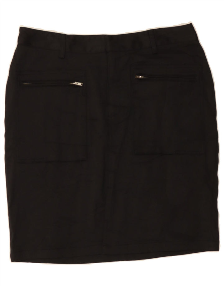 MOSSIMO Womens Pencil Skirt US 6 Medium W32 Black Cotton Vintage Mossimo and Second-Hand Mossimo from Messina Hembry 