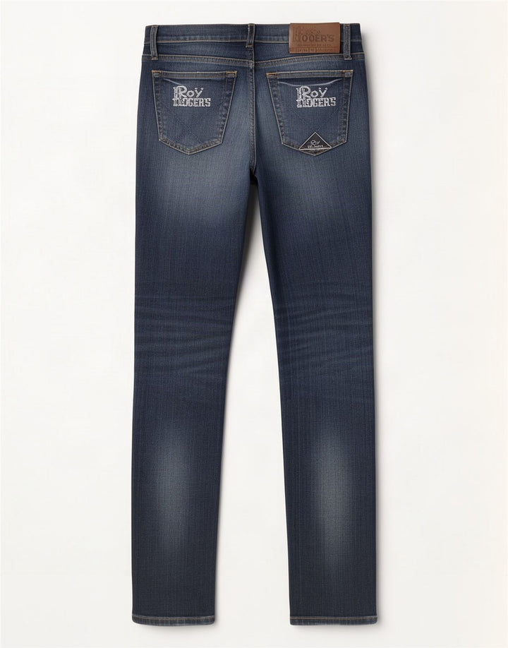 Roy Rogers Dame Slim Jeans W28 L33 Blå Bomuld
