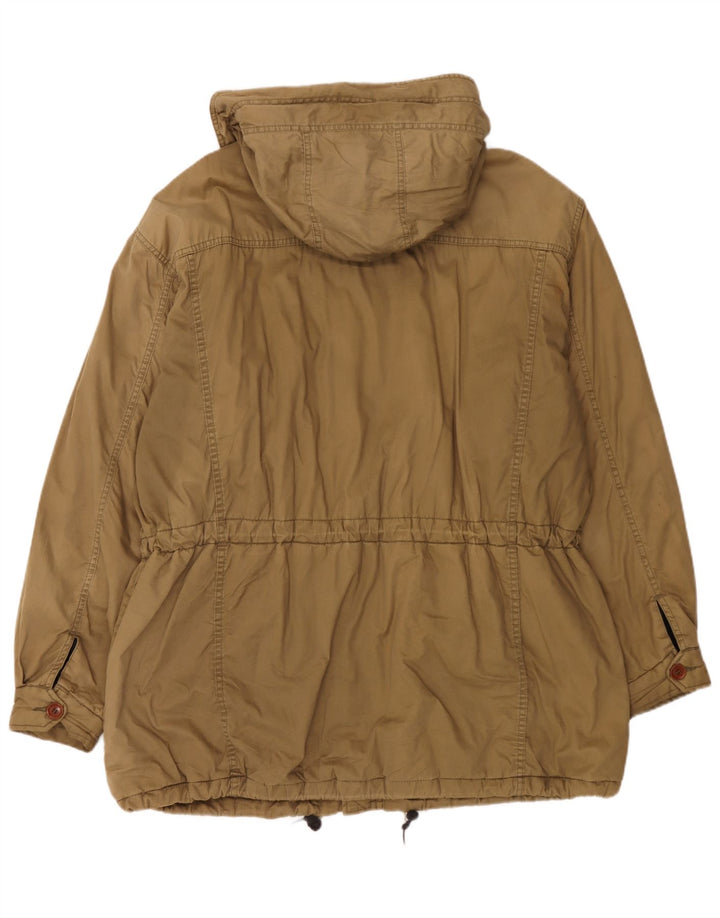 Joop Herre Hooded Parka Jacket IT 54 2XL Khaki Bomuld