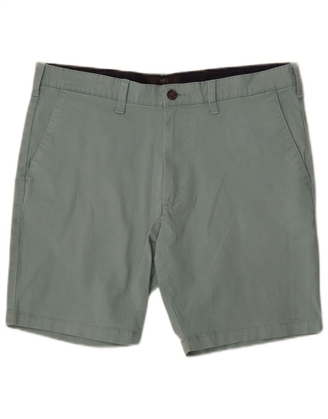 Marks & Spencer Chino Shorts til mænd W34 Stor grøn bomuld