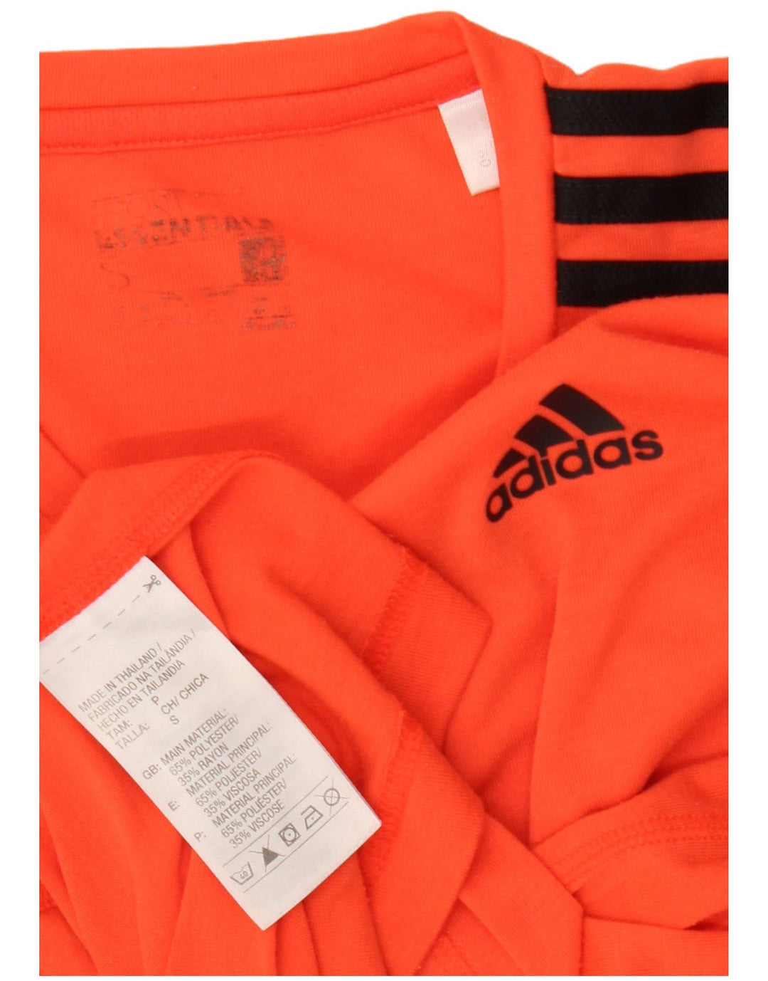Adidas Herre Climalite T-Shirt Top Lille Orange Polyester