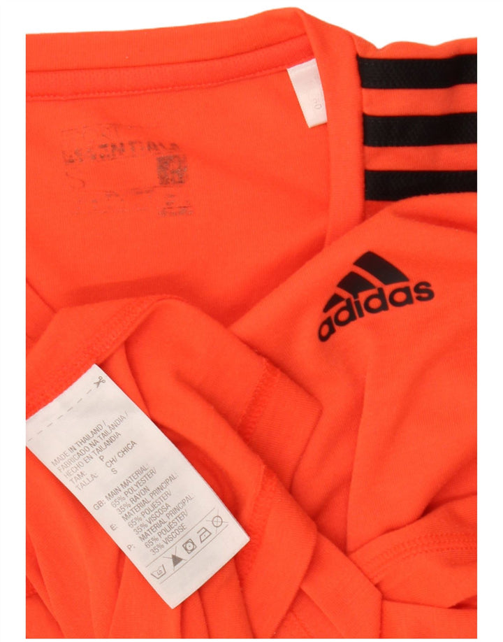 Adidas Herre Climalite T-Shirt Top Lille Orange Polyester
