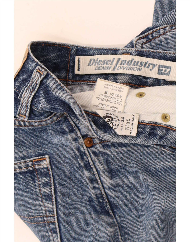 Diesel Straight Jeans til mænd W34 L30 Blå Bomuld