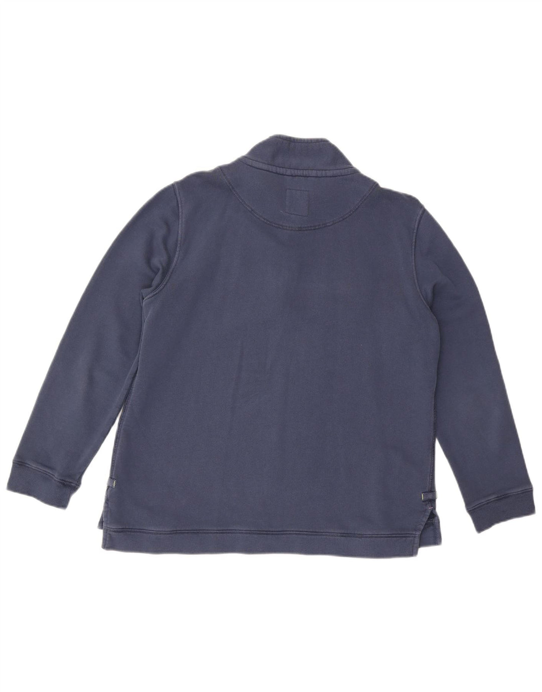 WHITE STUFF Womens Zip Neck Sweatshirt Jumper UK 14 Large  Navy Blue