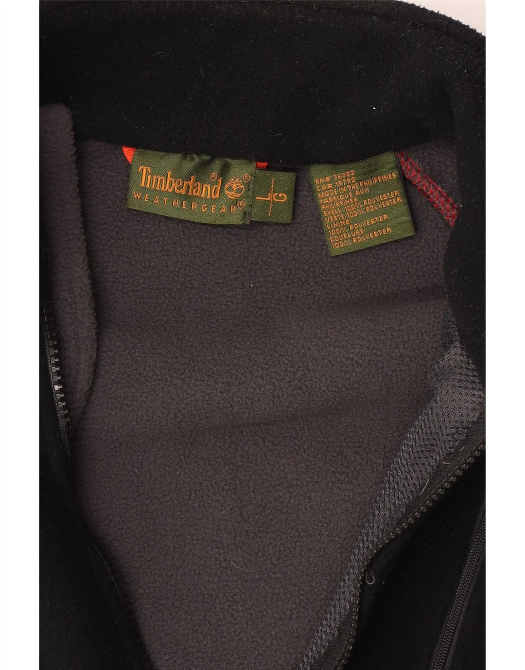 Timberland Herre Fleecejakke UK 40 Stor Sort Polyester