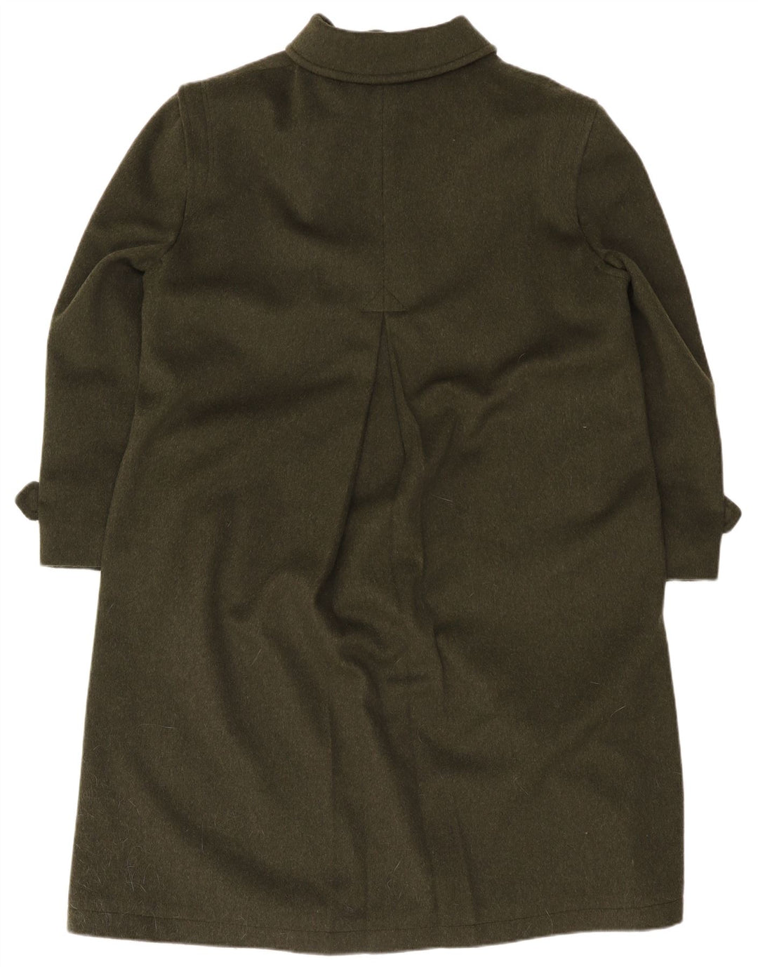Loden Herre Loose Fit Overfrakke EU 48 Medium Grøn Uld