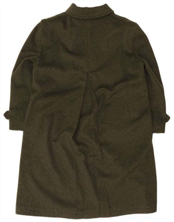 Loden Herre Loose Fit Overfrakke EU 48 Medium Grøn Uld