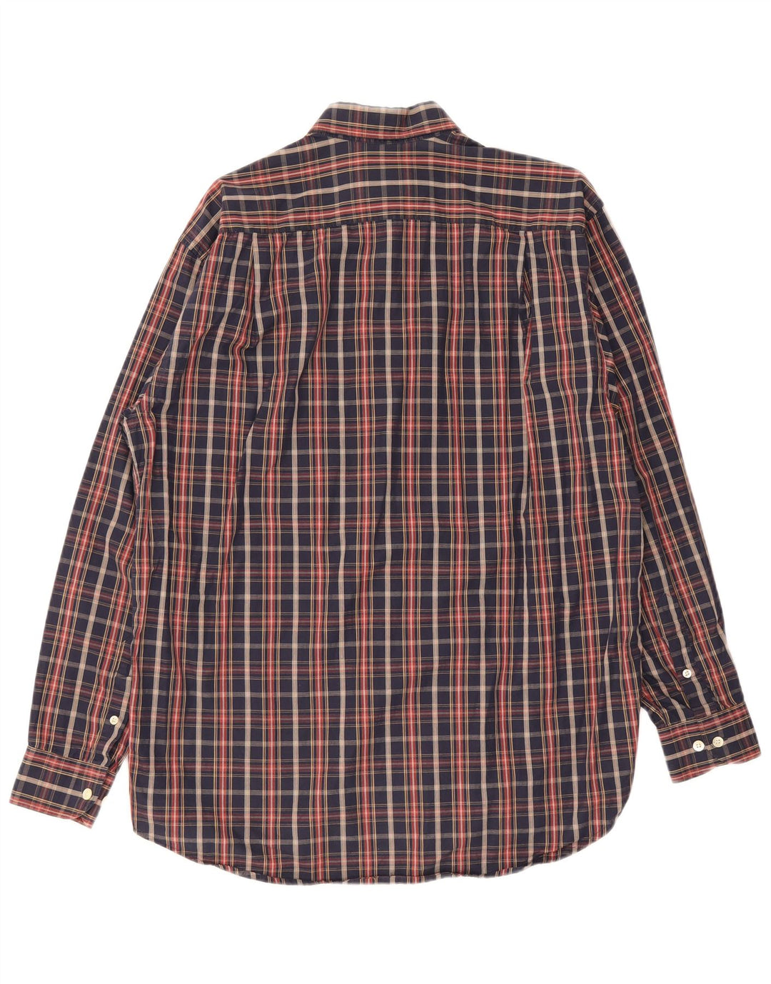 Lacoste Herre Classic Fit skjorte lille marineblå plaid