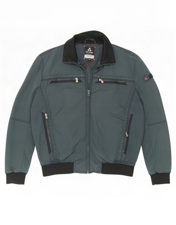 PEUTEREY Bomberjakke til mænd UK 44 2XL Blå Colourblock Polyamid