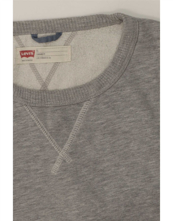 Levi's Herre Standard Fit Sweatshirt Jumper XL Grå