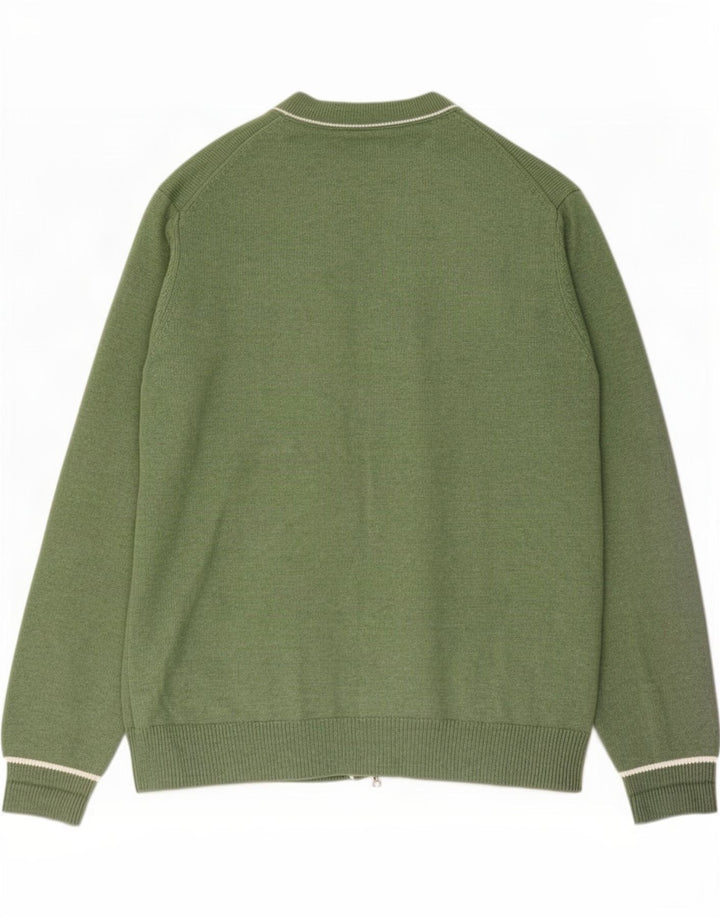 Marks & Spencer Herre Cardigan Sweater 2XL Grøn Polyester