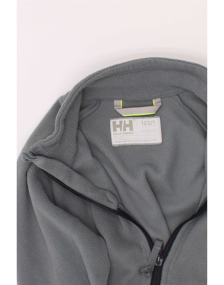 Helly Hansen Boys Fleecejakke 6-7 År Grå Polyester
