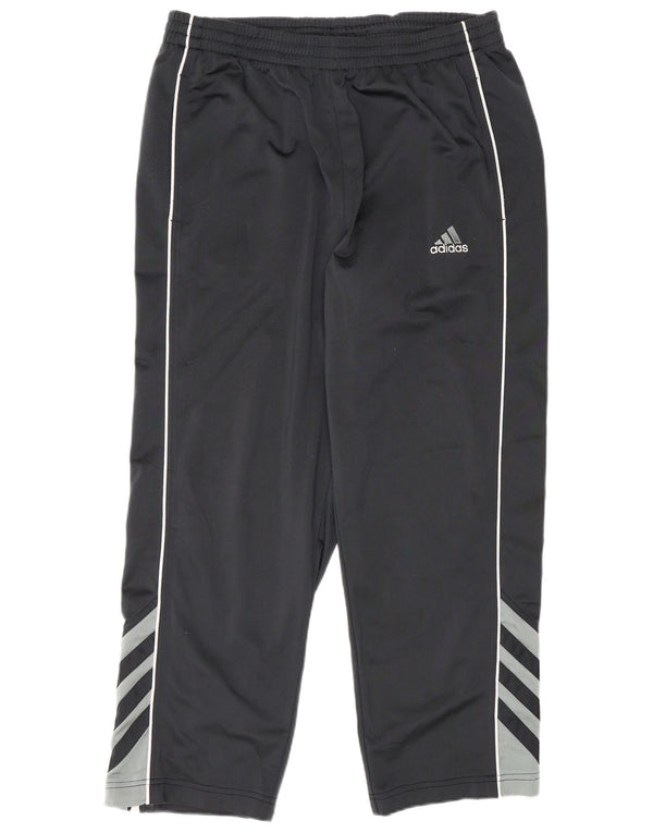 Adidas Træningsdragtsbukser til mænd UK 42/44 Large Grey Colourblock Polyester