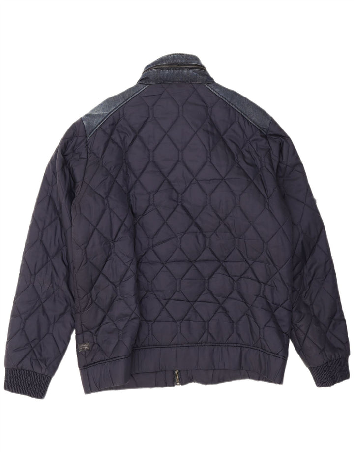 G-Star Herre quiltet jakke UK 42 XL Navy Blue Polyester