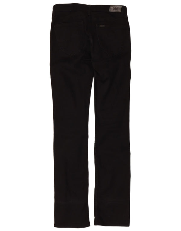 Lee Dame Marlin Slim Straight Jeans W30 L35 Sort Bomuld