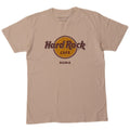 HARD ROCK CAFE Herre Roma Grafisk T-shirt Top Medium Off White Bomuld