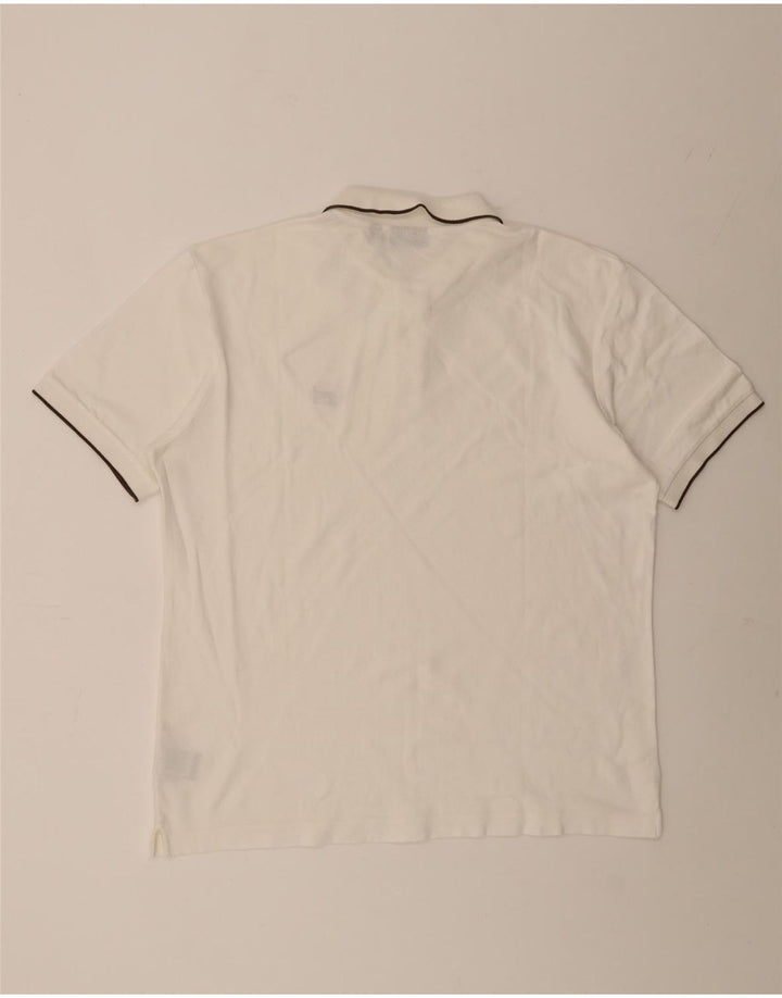 FILA Poloskjorte til mænd XL Hvid Bomuld