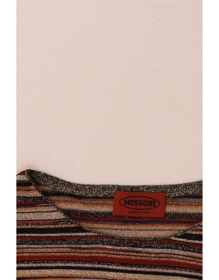 Missoni Damebluse Top UK 12 Medium Flerfarvet Stribet