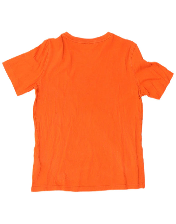 Adidas drenge almindelig grafisk t-shirt top 13-14 år orange bomuld sport