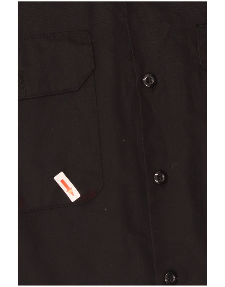 Dickies Kortærmet Herreskjorte XS Sort Polyester