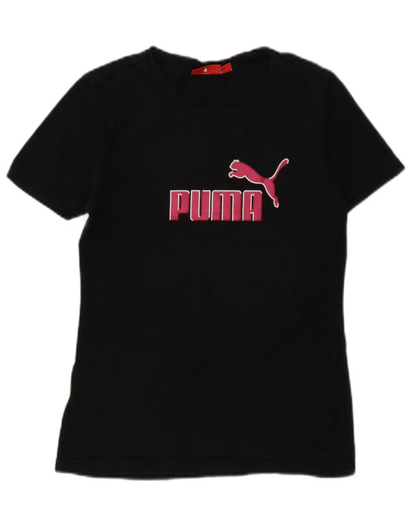 Puma piger grafisk t-shirt top 11-12 år sort