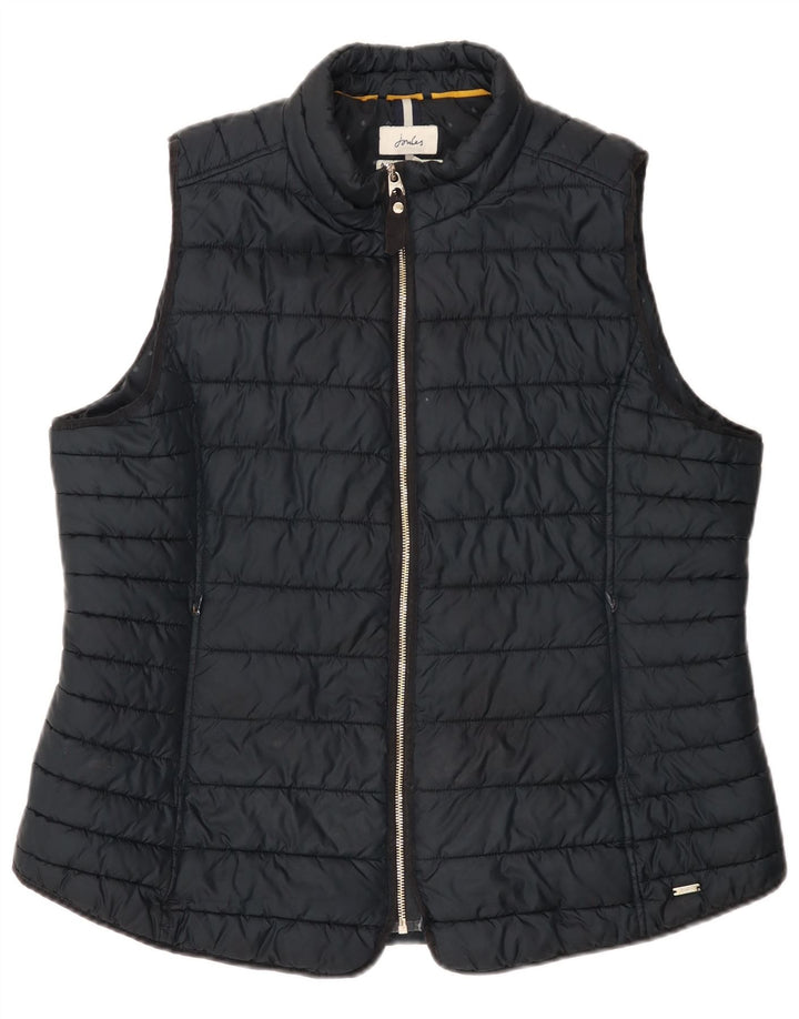 Joules Dame Polstret Gilet UK 20 2XL Navy Blue Polyester