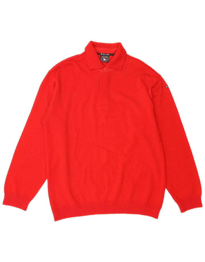 Sea & Sky Herre Polo Neck Jumper Sweater XL Rød Uld