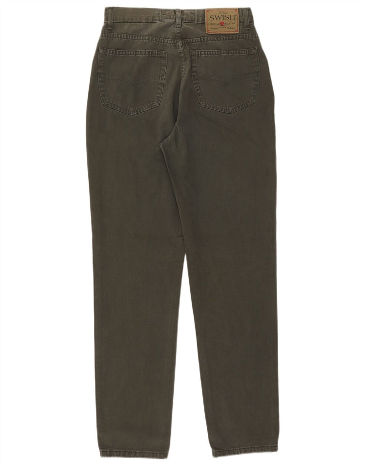 Swish koniske jeans til kvinder W29 L29 Khaki Bomuld