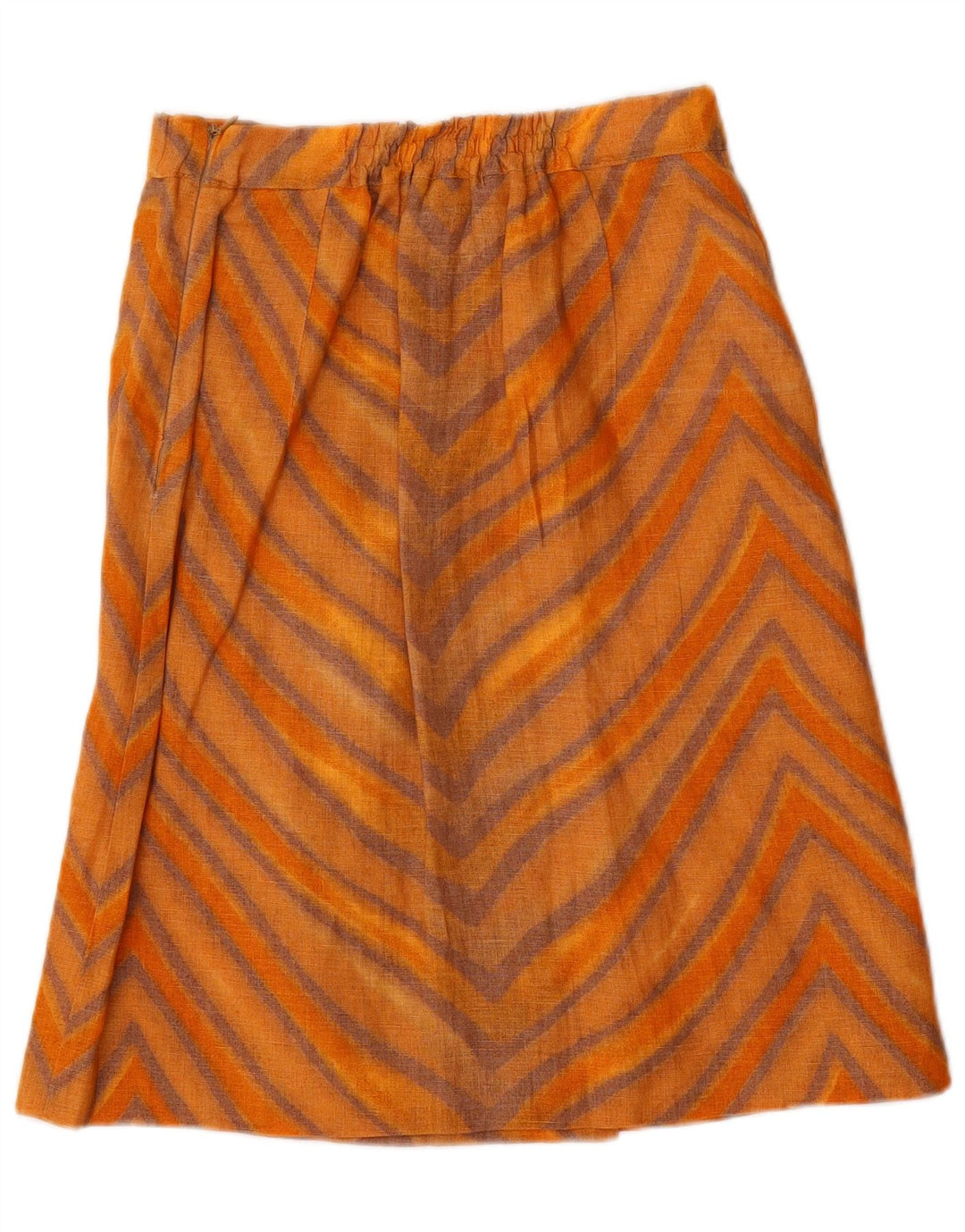 STIZZOLI A-line nederdel til kvinder IT 42 Medium W28 orange stribet viskose