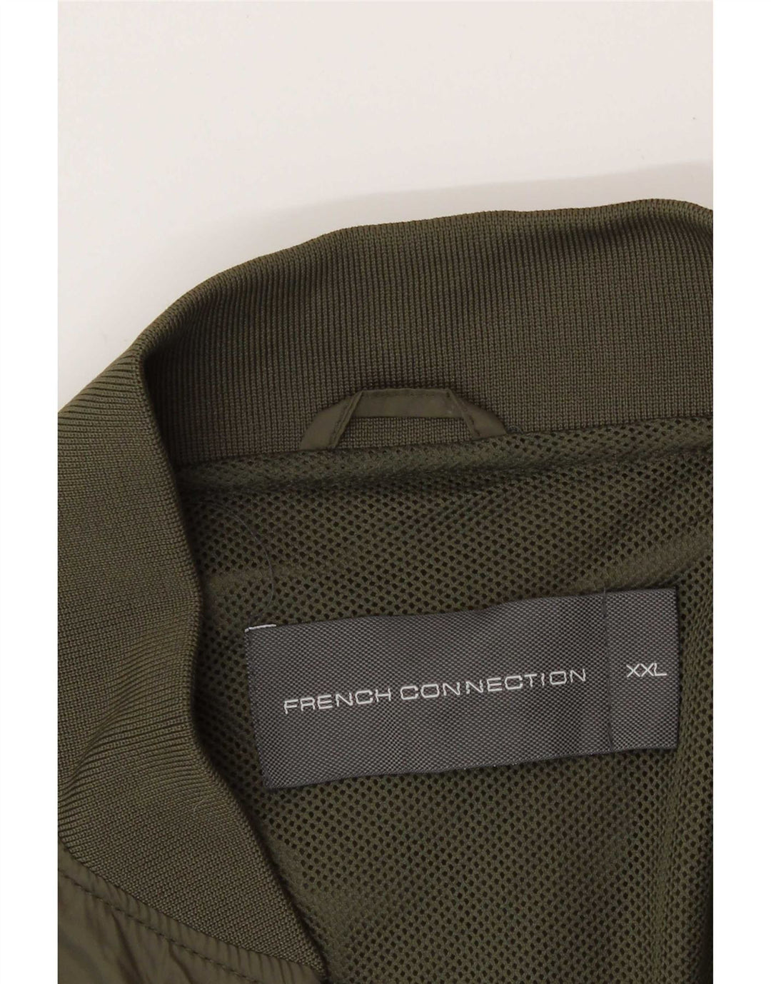 French Connection Bomberjakke til mænd UK 44 2XL Khaki Polyamid