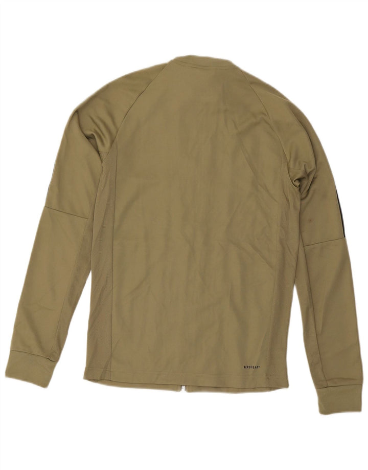ADIDAS Aeroready træningsjakke til mænd, lille Khaki Polyester