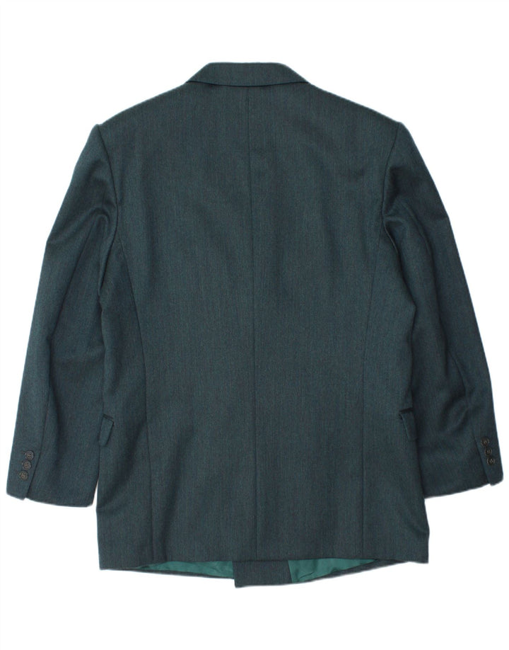 ANGELICO Herre dobbeltradet 2-delt jakkesæt IT 50 Large W34 L30 Grøn