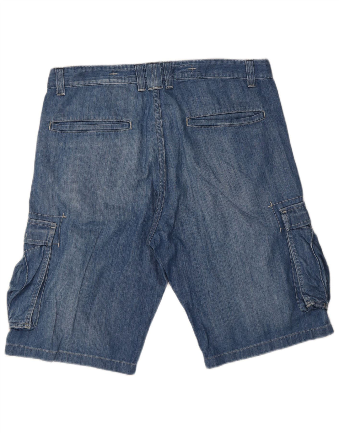 Lee Herre Bermuda Cargo Shorts W34 store blå bomuld