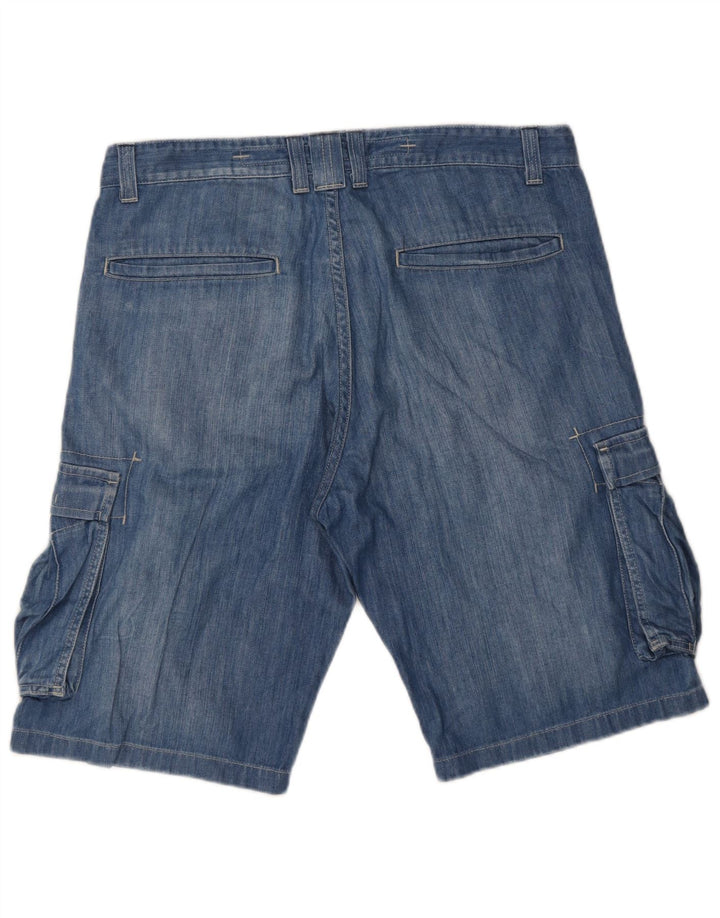 Lee Herre Bermuda Cargo Shorts W34 store blå bomuld