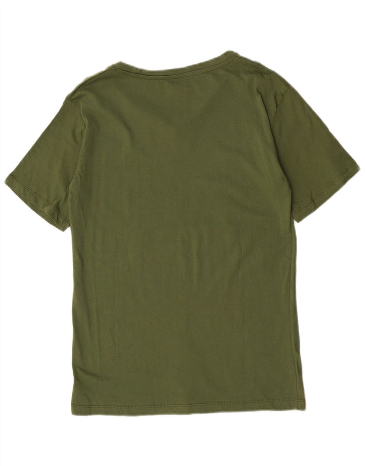 Avirex Herre grafisk T-shirt Top Medium Khaki Bomuld