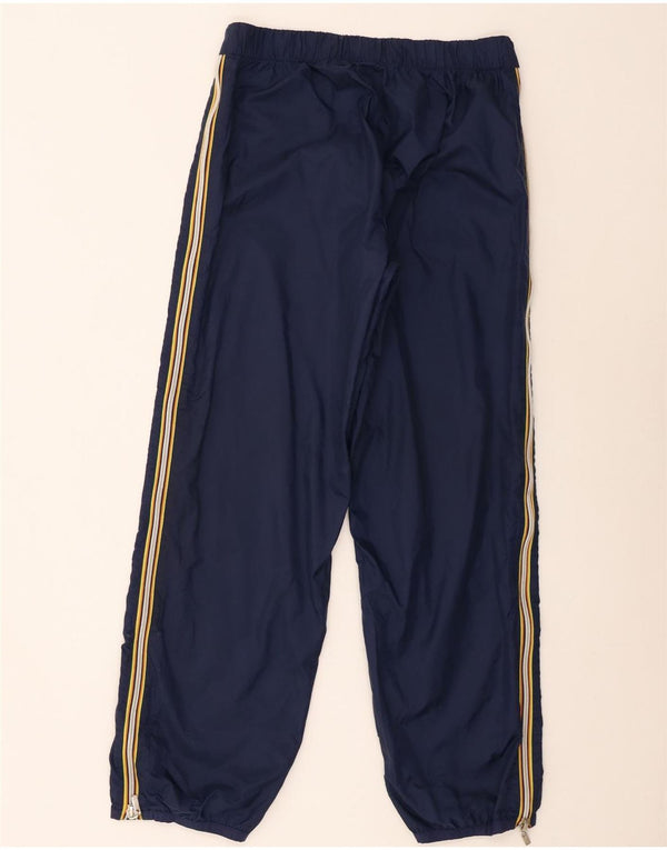 K-Way Womens Joggers Vandtætte Bukser UK 14 Medium Navy Blue Striped