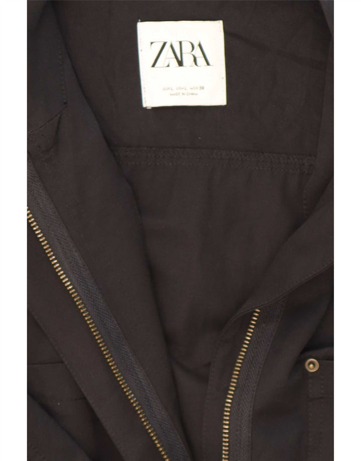 Zara Dame Langærmet Jumpsuit UK 16 Large Black